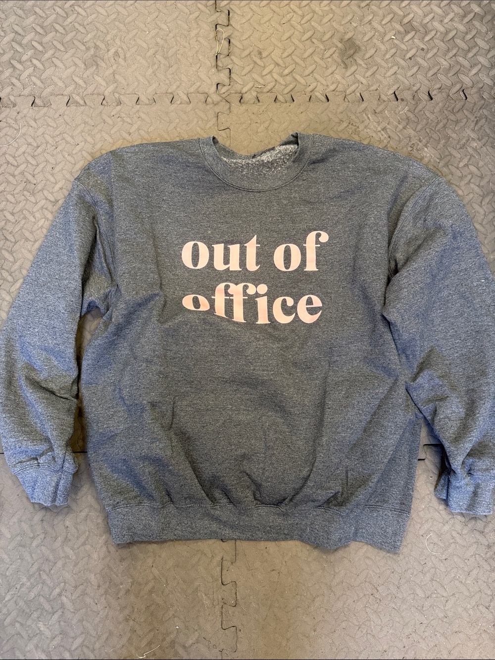 VICI Gray 'Out of Office' Crewneck Sweatshirt